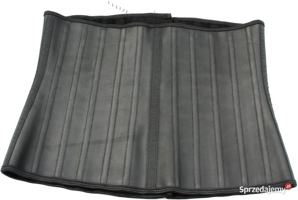 XL Latexowy gorset wyszczuplający talię haftki Rozmiar 42(XL) Gaszowice