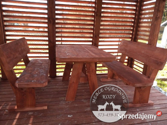 WYPRZEDAŻ POSEZONOWA Meble góralskie ogrodowe Międzyzdroje