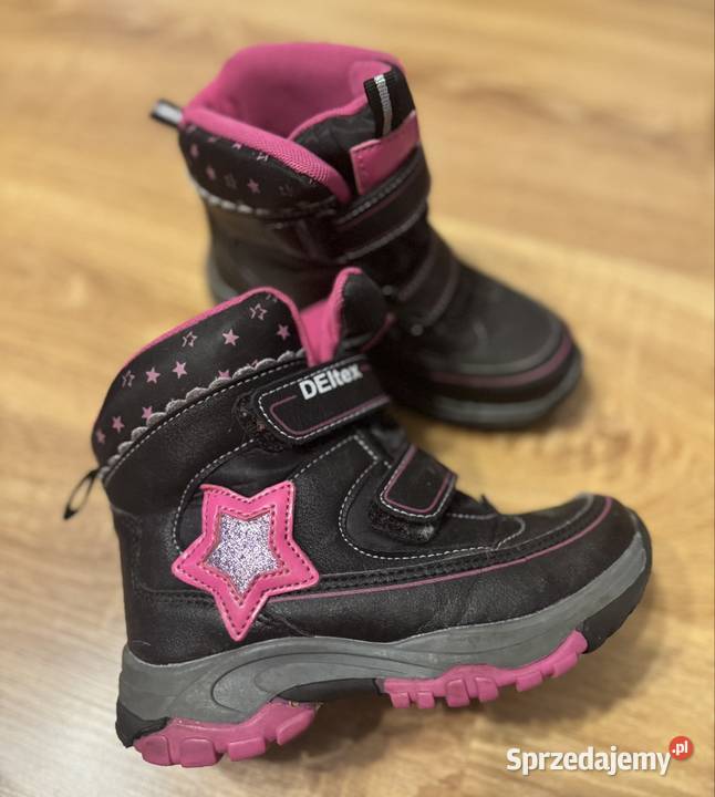 Ciepłe zimowe buty śniegowce dziecięce Rzepy mazowieckie Pruszków
