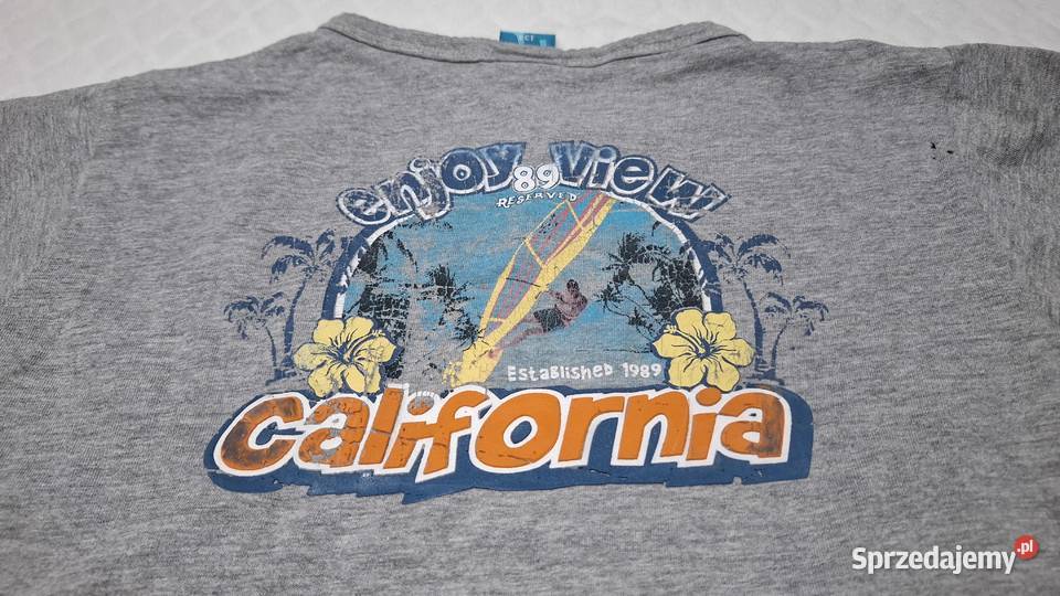 Koszulka krótki rękaw Tshirt Szara melanż Czeladź sprzedam