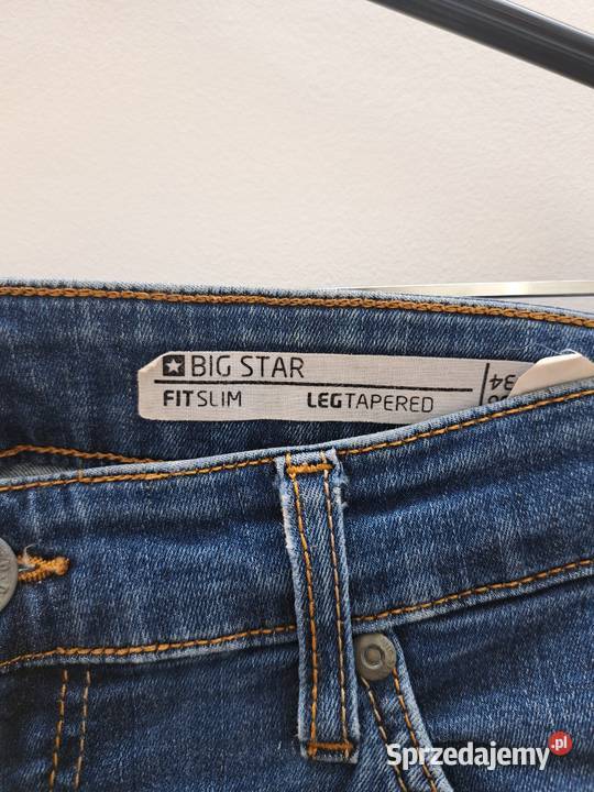 Jeansy Big Star Slim Tapered 34 Trąbki Wielkie