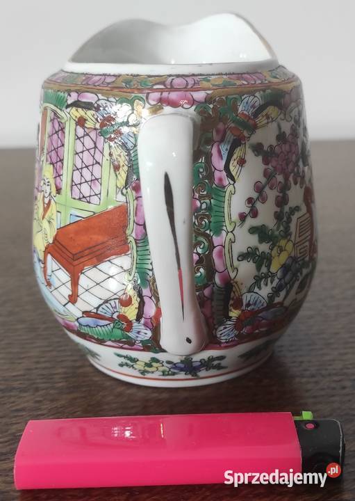 Famille Rose chiński mlecznik porcelanowy Warszawa