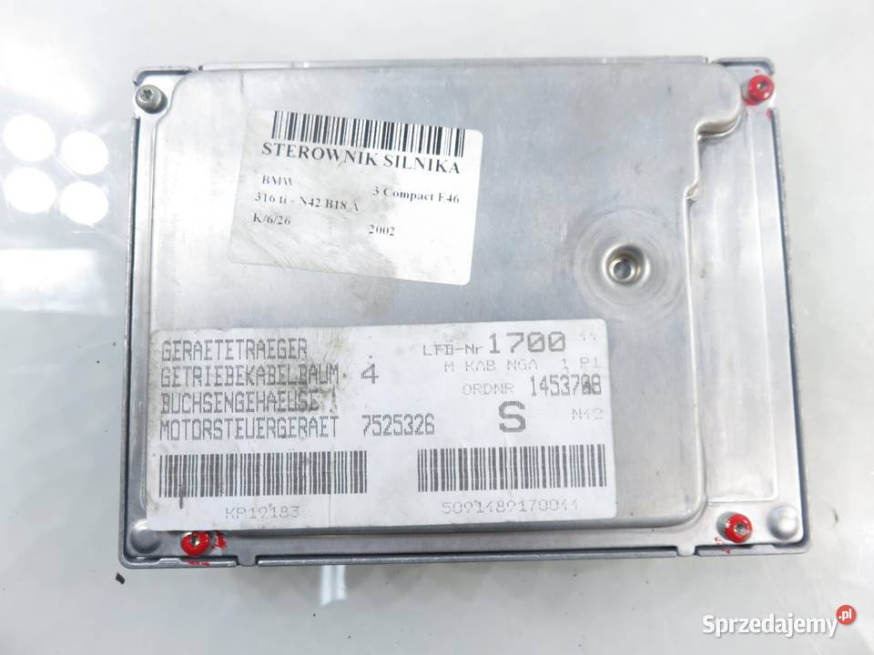 STEROWNIK BMW E46 18 316 ti 7508292 0261209007