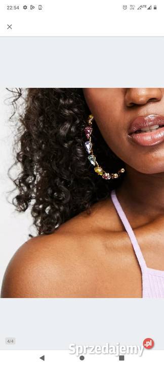 ASOS Bogato zdobione duże kolczyki z Londynu Kraków