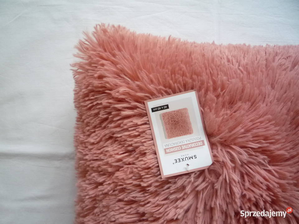 Smukee MorelowoRóżowa poduszka dekoracyjna 40x40 Szczecin