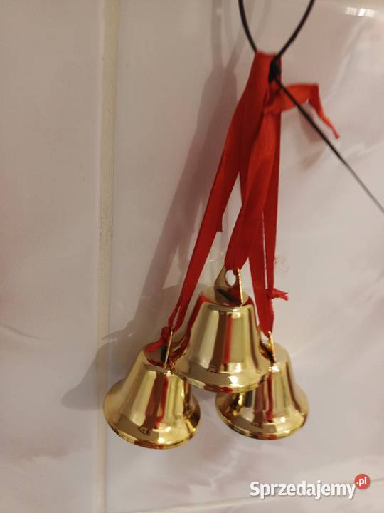Ozdoba choinkowa złote dzwoneczki