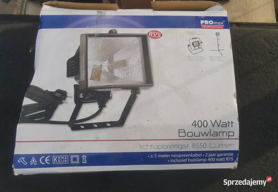 Halogen pro profesionall 400 watts DPD łódzkie sprzedam