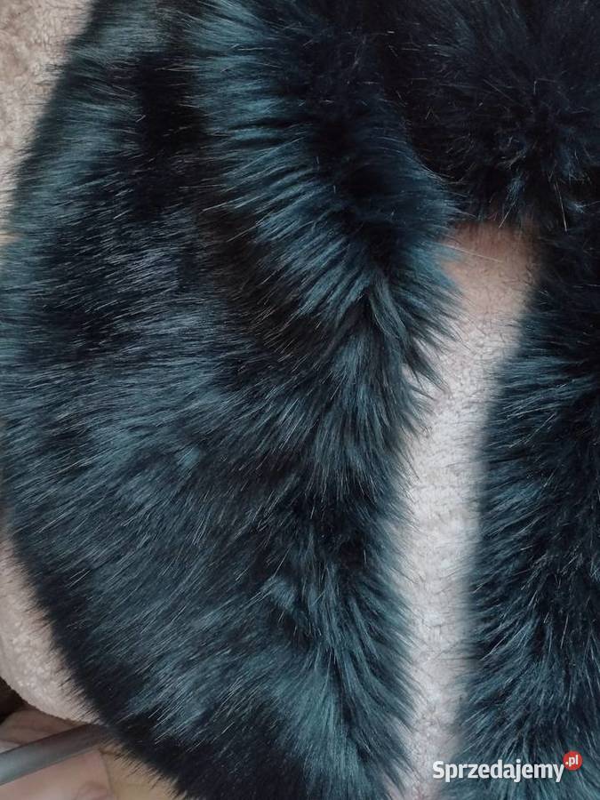 Wytworna duża FUTRZANA ETOLA szal futerko JEDWAB Kraków sprzedam