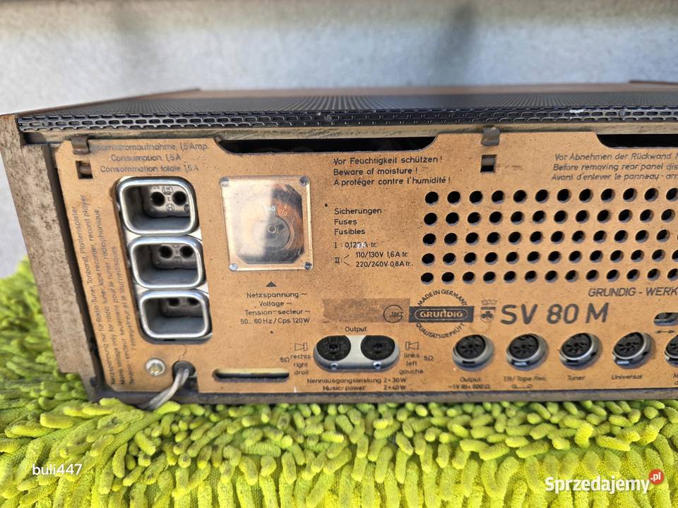 wzmacniacz grundig sv80m vintage