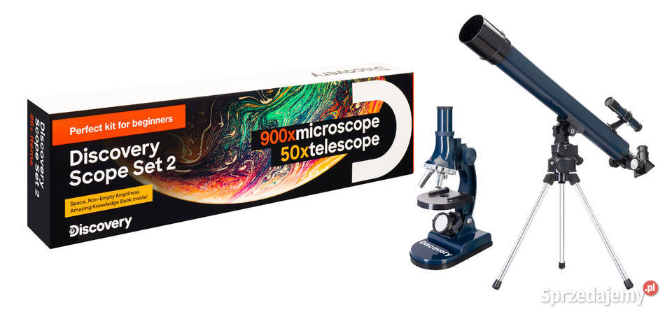 Zestaw Levenhuk Discovery Scope 2 z książką mazowieckie