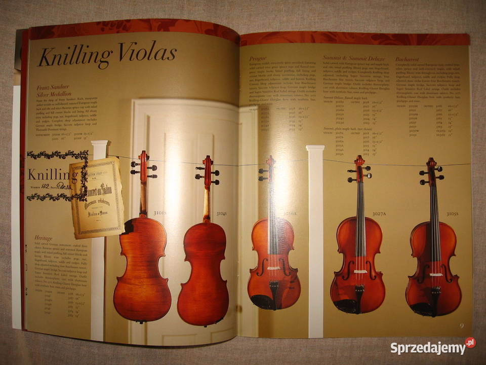 Knilling 2001 String Instruments catalog katalog Kępice