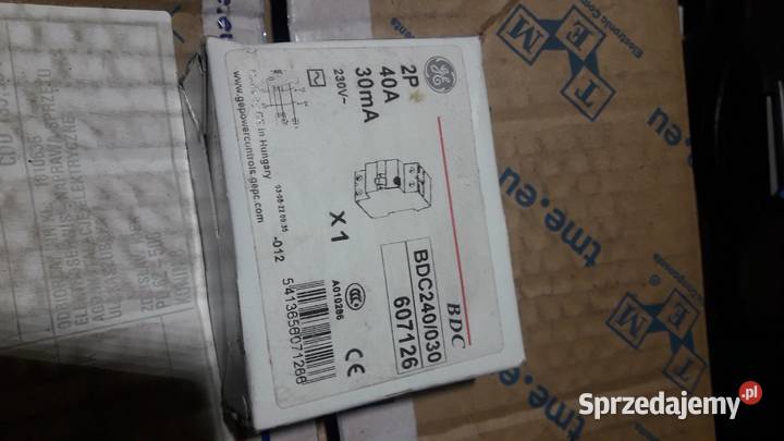 Sprzedam wyłączniki różnicowoprądowe 25 40 A Konin