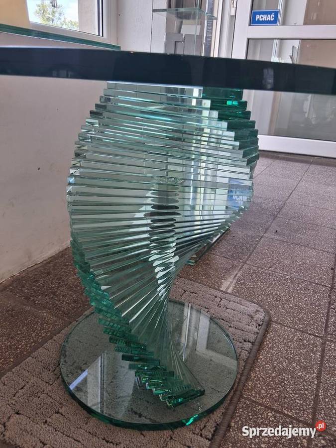 Szklany stolik powystawowy Mińsk Mazowiecki