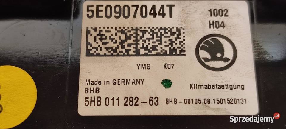 SKODA OCTAVIA III PANEL KLIMATYZACJI 5HB011282 dolnośląskie