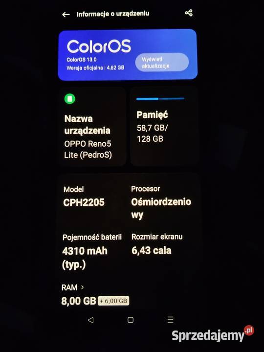Smartfon Oppo Reno 5 lite Kielce