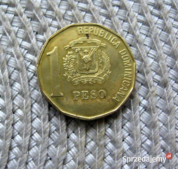 Dominikana 1 Peso 1992r DUARTE na portrecie Kalisz