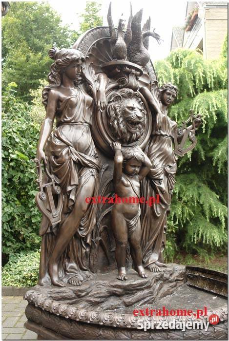 H240 Elegancka Fontanna z Brązu Wyjątkowa Rzeźby i figury dolnośląskie Wrocław