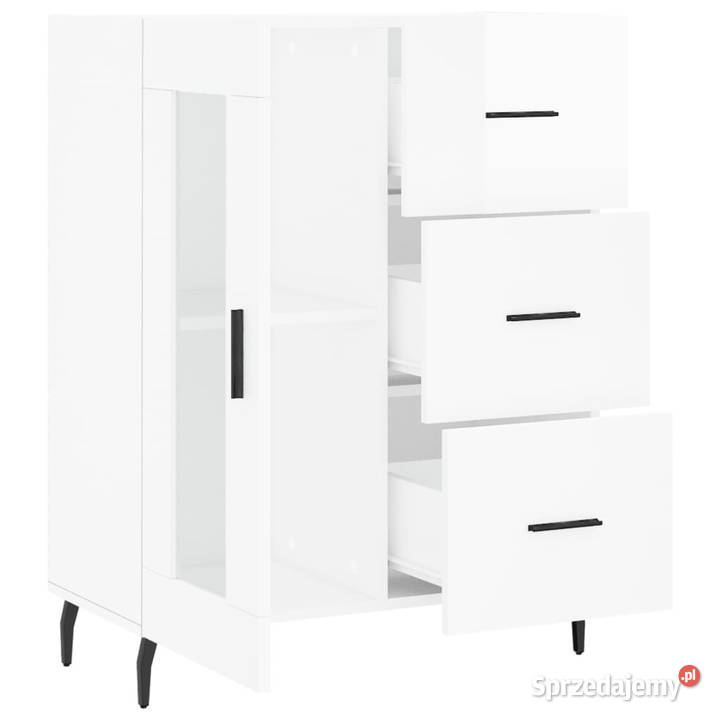 Szafka biała połysk 695x34x90 materiał