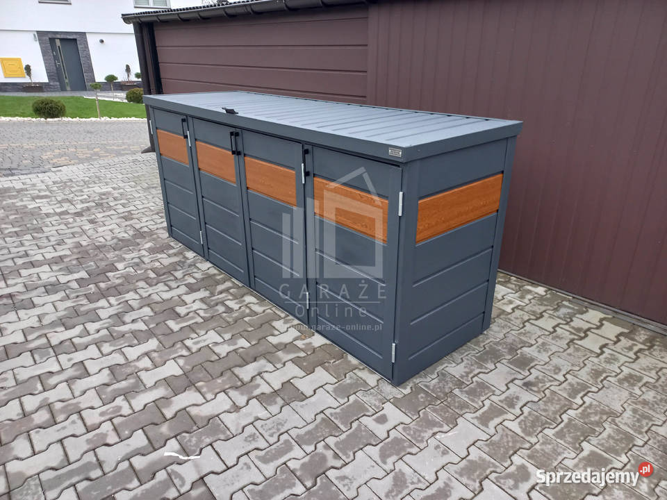 Zabudowa koszy na śmieci wiata śmietnikowa Niepołomice