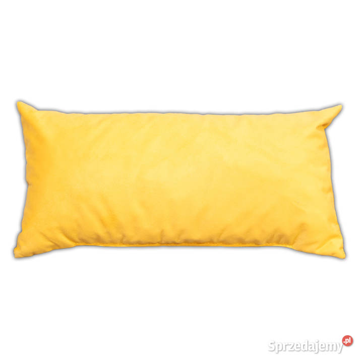 PODUSZKA WELUROWA DEKORACYJNA Z WYPEŁNIENIEM żółty Poduszki dekoracyjne Białystok