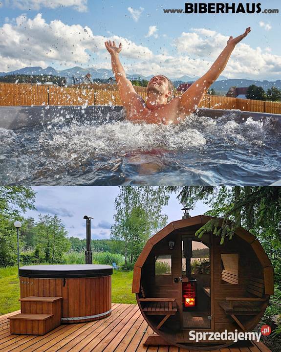 BALIA Ogrodowa Jacuzzi PIEC Hydromasaż 200 LED Nowy Targ