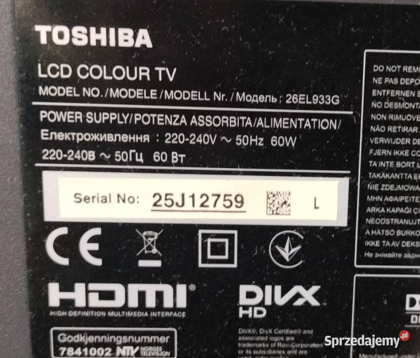 Toshiba 26EL933G Opole