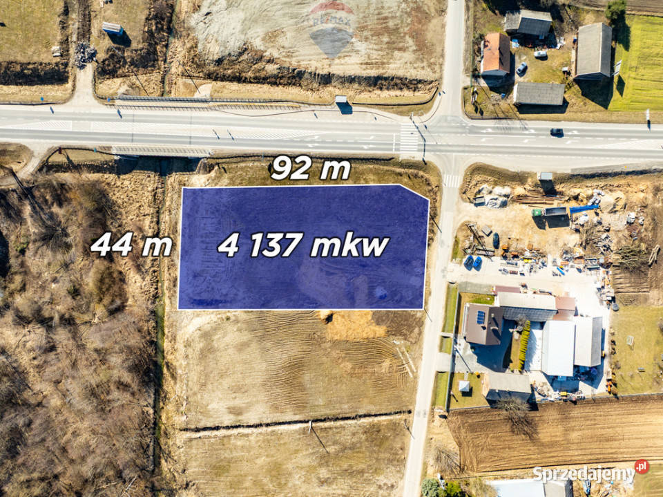 Działka usługowa z wz S7 małopolskie sprzedam