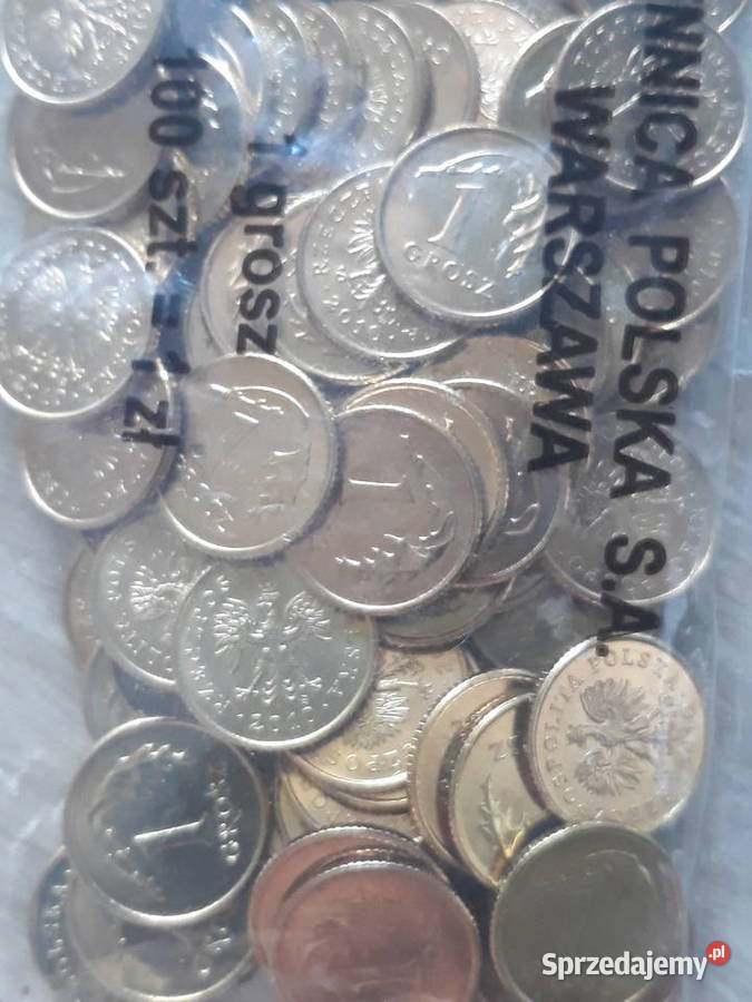 1 Grosz 2010 rworeczek menniczy 100 sztuk Numizmatyka Konin