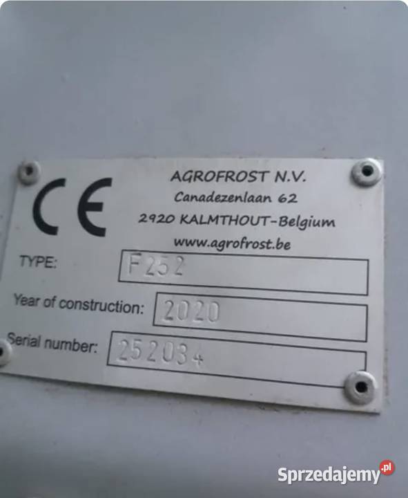 Frostbuster 252 2020 Agrofrost Ochrona przed mazowieckie Grójec