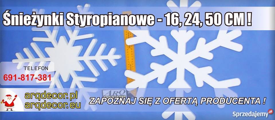 Dwa Renifery 49 Śnieżynki Dębna