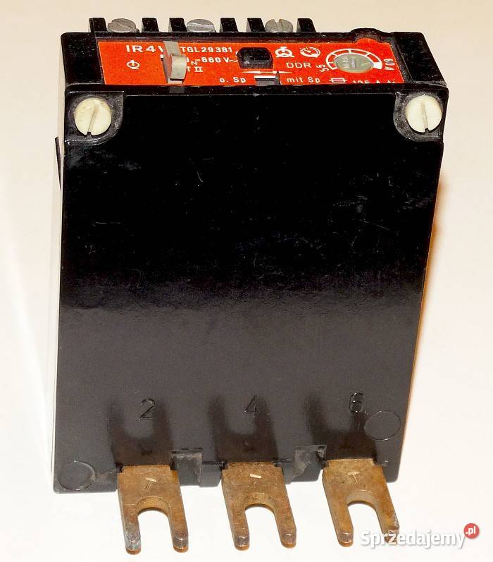 Przekaźnik termiczny silnikowy IR4W 660 V 125 A Gliwice