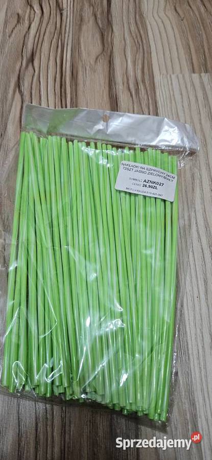 Nakladki na szprychy 72 bialozielone śląskie