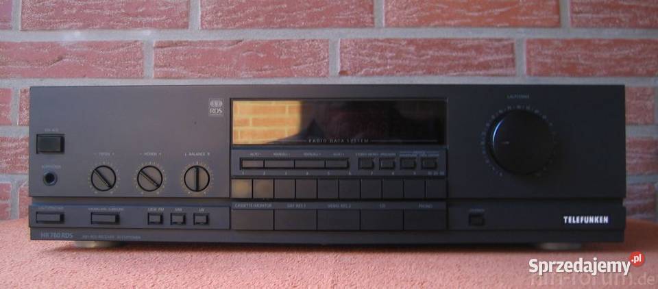 Amplituner Telefunken HR 780 RDS 20 Wzmacniacze i pokrewne wielkopolskie Kłodawa