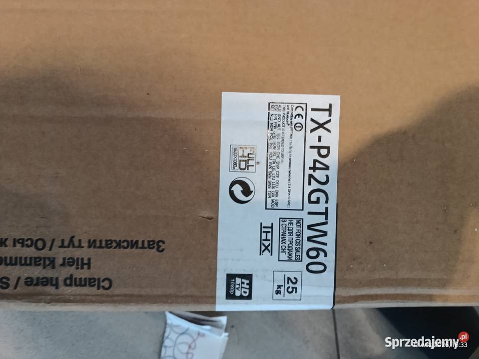 Telewizor Panasonic TXP42GTW60 matryca zasilacz 42cale Telewizory Słupca