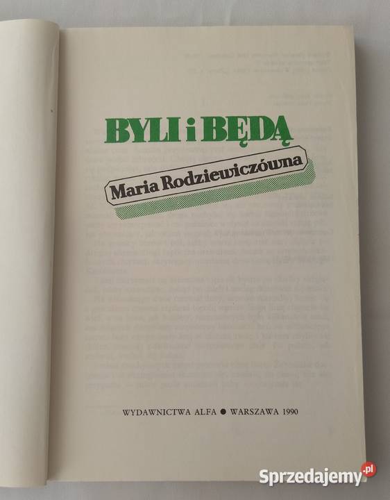 BYLI i BĘDĄ Maria Rodziewiczówna Hajnówka