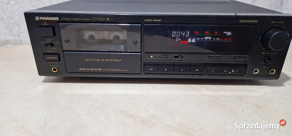 Magnetofon Pioneer CTS310 Stereo Cassette Deck Magnetofony Międzychód