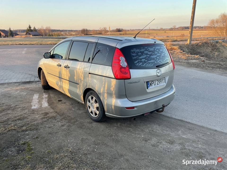 Mazda 5 18benz klima Hak 7os podgrzewane fotele Rok produkcji 2005 sprzedam