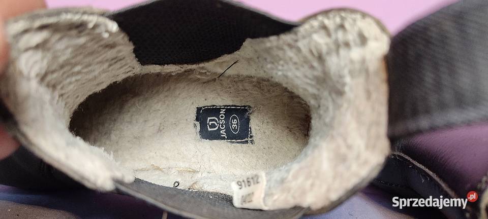 Zimowe skórzane sztyblety Jacson ocieplane małopolskie Jasień