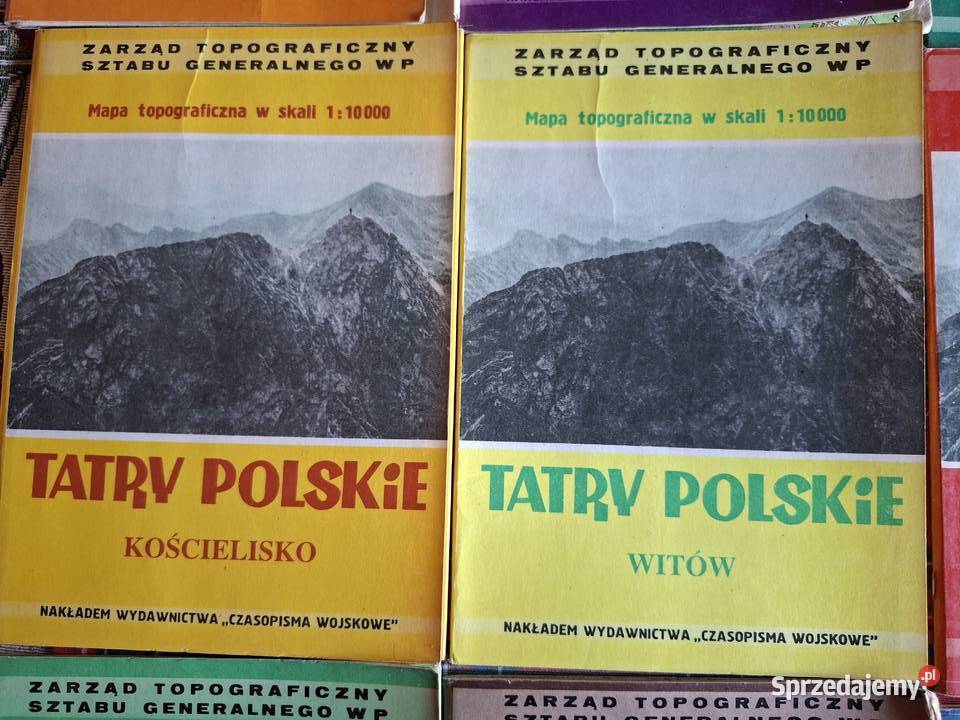 Tatry Polskie mapy topograficzne w skali 1 10 miękka Kraków