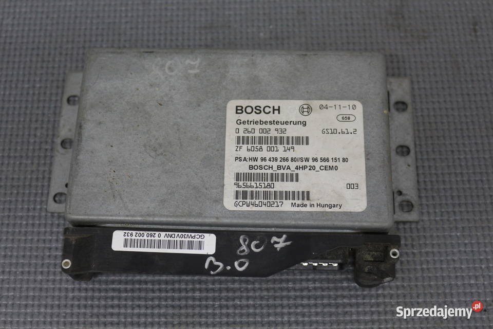 Peugeot 807 30 v6 sterownik komputer skrzyni komputery Prochowice