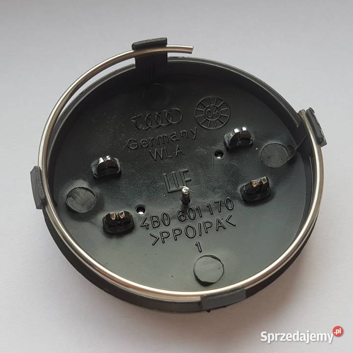 oryginalne dekielki AUDI 60mm ASO dekle 4 czarne Dekielki Bełchatów