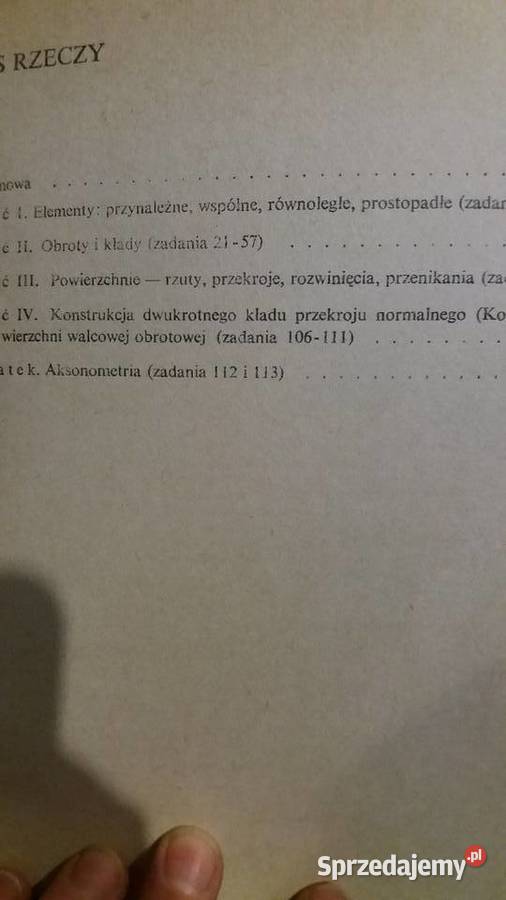 zbiór zadań z geometrii wykreślnej unikaty mazowieckie Warszawa