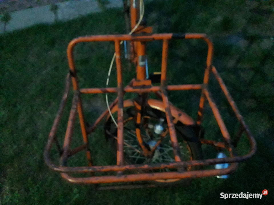 Zabytkowy rzadki cargo rower Falter transportowy