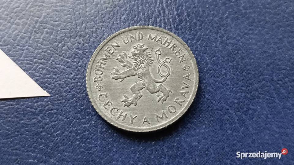 Stare monety 1 korona 1944 Czechy i Morawy stan podkarpackie Lesko