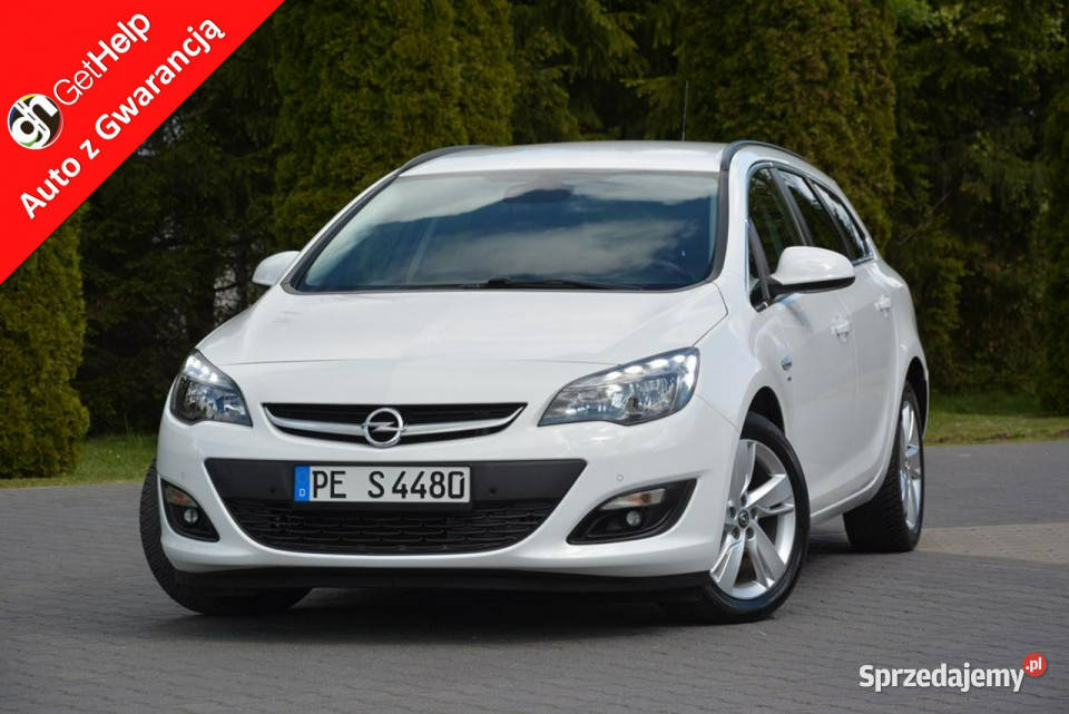 Opel Astra 14T140 Lift Ledy Duża Navi półskóry biały mazowieckie Ostrów Mazowiecka sprzedam