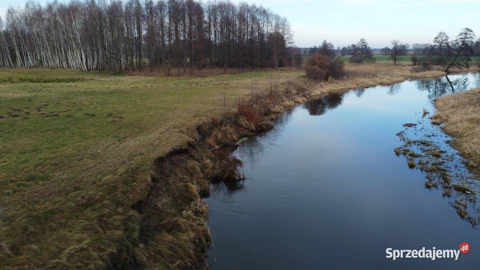 Działka z linia brzegowa rzeki Wkry Ciechanów sprzedam