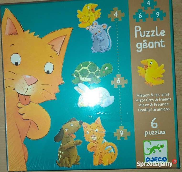 Puzzle Djeco Kotek i przyjaciele