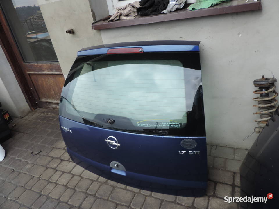 OPEL MERIVA A KLAPA BAGAŻNIKA TYŁ TYLNA 21B osobowe Nowy Sącz sprzedam