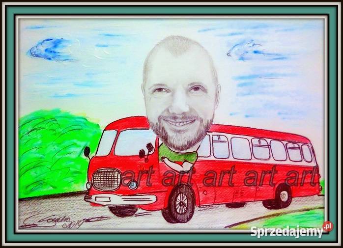 Karykatura portret ze zdjęcia wykonany ręcznie dolnośląskie