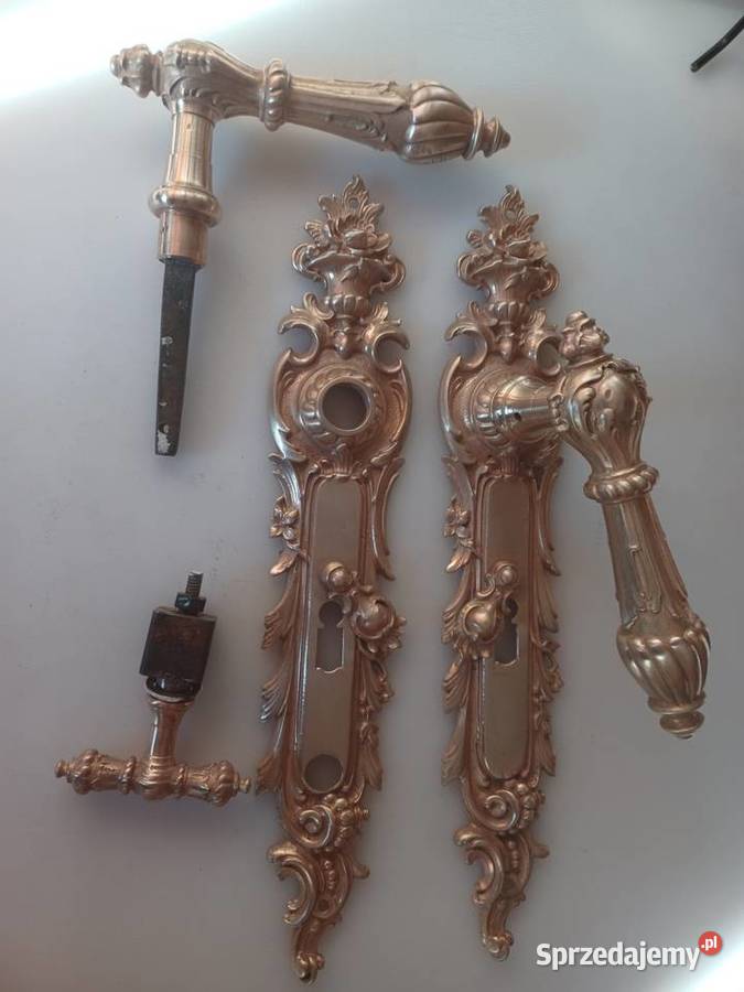 Mosiężne klamki i szyldy pałacowe Poznań